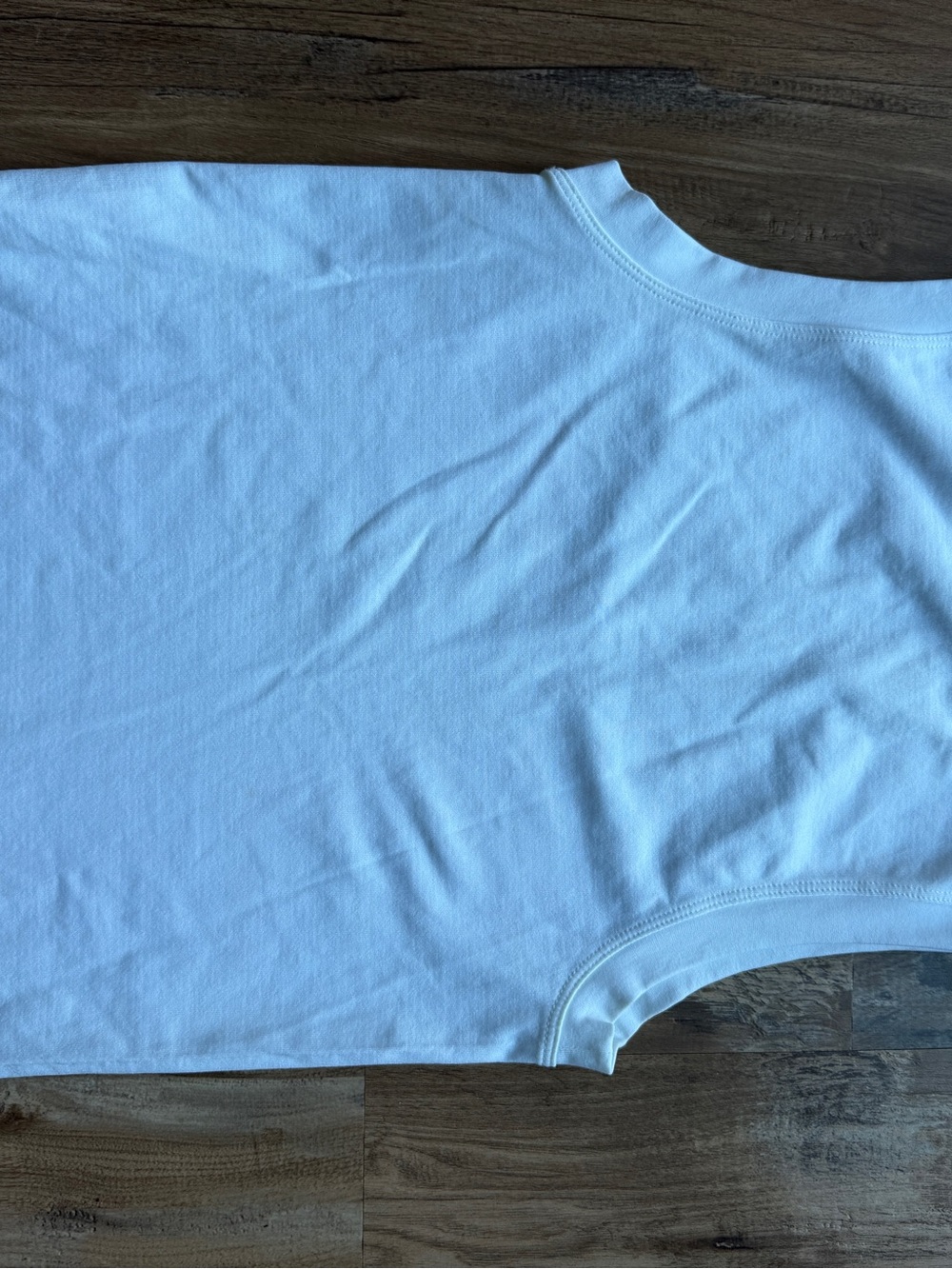 Aura White Crewneck Tank Top 0045